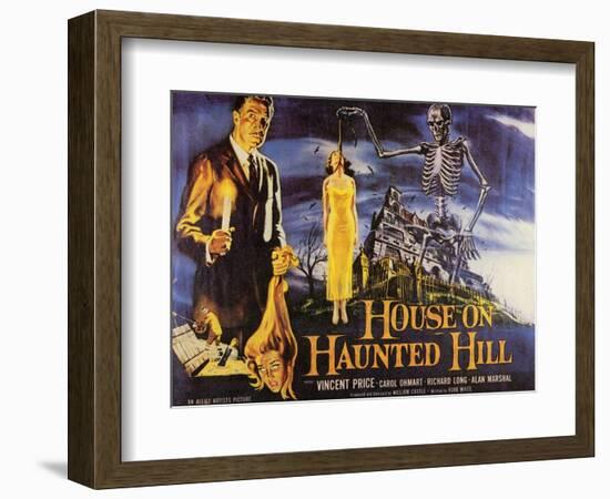 House On Haunted Hill, 1958-null-Framed Art Print