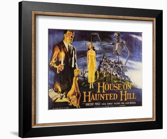 House On Haunted Hill, 1958-null-Framed Art Print