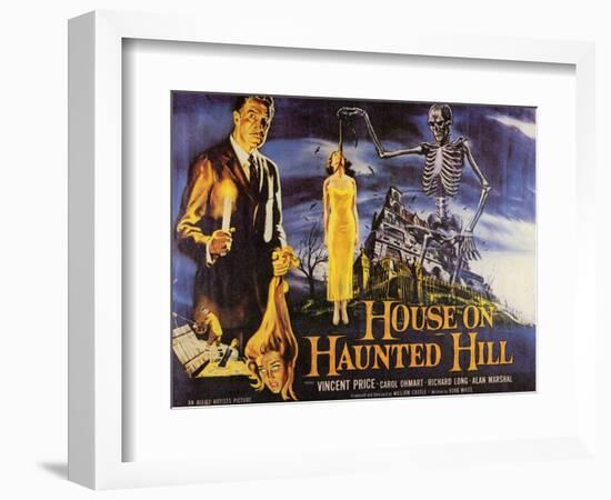 House On Haunted Hill, 1958-null-Framed Art Print