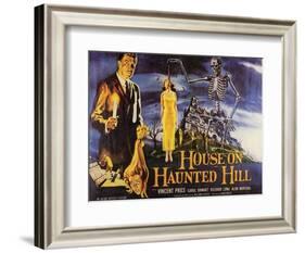 House On Haunted Hill, 1958-null-Framed Art Print