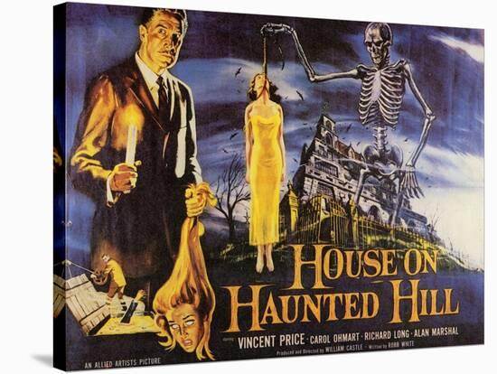 House On Haunted Hill, 1958-null-Stretched Canvas