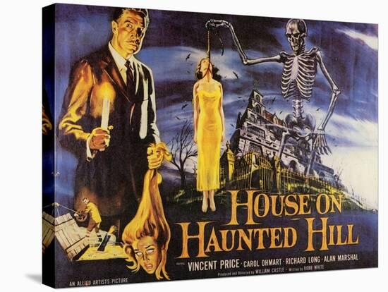 House On Haunted Hill, 1958-null-Stretched Canvas