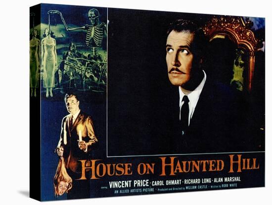 House On Haunted Hill, 1958-null-Stretched Canvas