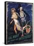House On Haunted Hill, French Movie Poster, 1958-null-Framed Stretched Canvas