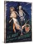 House On Haunted Hill, French Movie Poster, 1958-null-Stretched Canvas