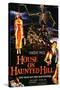 House On Haunted Hill, German Movie Poster, 1958-null-Stretched Canvas