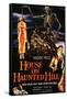 House On Haunted Hill, German Movie Poster, 1958-null-Framed Stretched Canvas