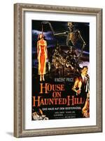 House On Haunted Hill, German Movie Poster, 1958-null-Framed Art Print