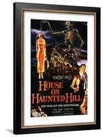 House On Haunted Hill, German Movie Poster, 1958-null-Framed Art Print