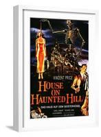 House On Haunted Hill, German Movie Poster, 1958-null-Framed Art Print