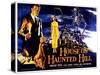 House On Haunted Hill, UK Movie Poster, 1958-null-Stretched Canvas