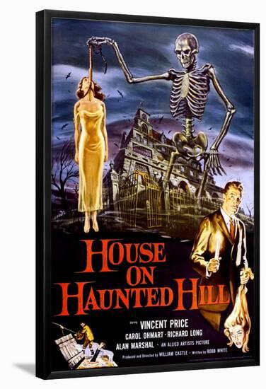 House on Haunted Hill (Vincent Price)-null-Framed Poster