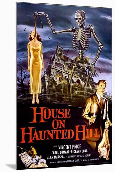 House on Haunted Hill (Vincent Price)-null-Mounted Poster