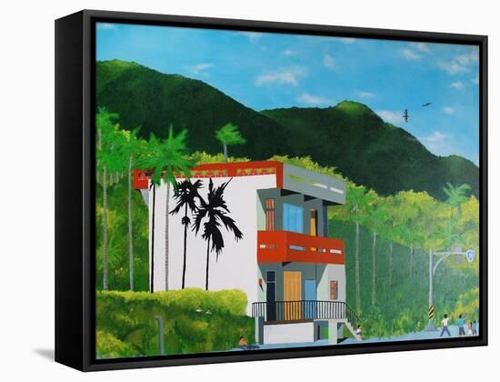 House on Highway 11, Taitung, Taiwan, 2017-Timothy Nathan Joel-Framed Stretched Canvas