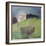 House on Hill with Garden-Tim Nyberg-Framed Giclee Print