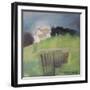 House on Hill with Garden-Tim Nyberg-Framed Giclee Print