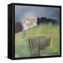 House on Hill with Garden-Tim Nyberg-Framed Stretched Canvas