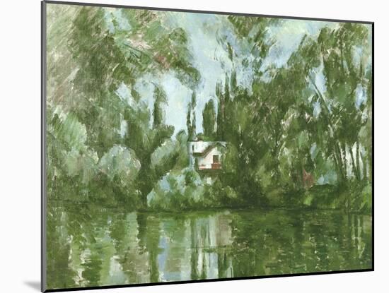 House on the Banks of the Marne, 1889-90-Paul Cézanne-Mounted Giclee Print