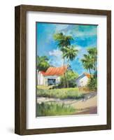 House on the Beach-Jane Slivka-Framed Art Print
