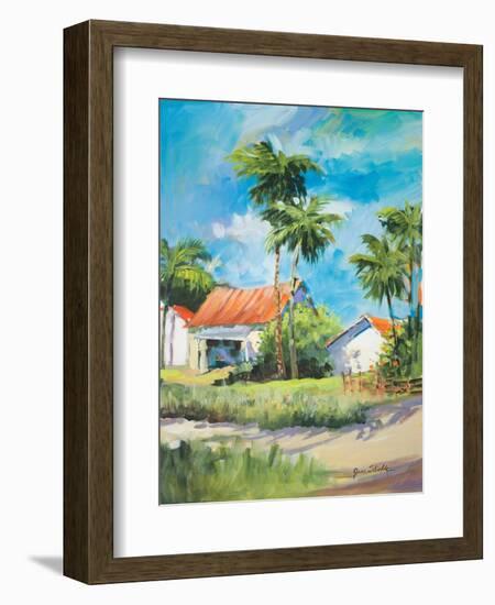 House on the Beach-Jane Slivka-Framed Art Print