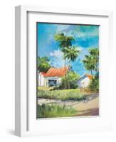 House on the Beach-Jane Slivka-Framed Art Print