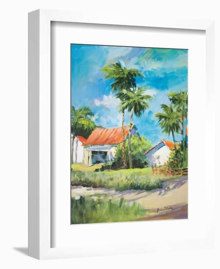 House on the Beach-Jane Slivka-Framed Art Print