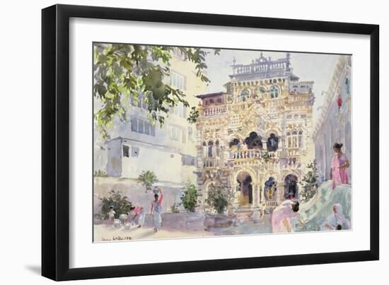 House on the Hill, Bombay, 1991-Lucy Willis-Framed Giclee Print