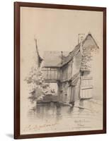 House on the Lezarde at Montivilliers, 1857-Claude Monet-Framed Giclee Print