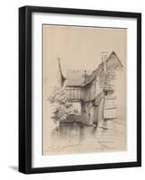 House on the Lezarde at Montivilliers, 1857-Claude Monet-Framed Giclee Print