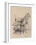 House on the Lezarde at Montivilliers, 1857-Claude Monet-Framed Giclee Print
