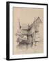 House on the Lezarde at Montivilliers, 1857-Claude Monet-Framed Giclee Print