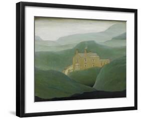 House On The Moor, 1950-Laurence Stephen Lowry-Framed Premium Giclee Print