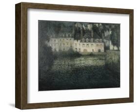 House on the River in the Moonlight-Henri Eugene Augustin Le Sidaner-Framed Giclee Print