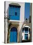 House Painted in Blue and White, Sidi Bou Said, Tunisia, North Africa, Africa-Jane Sweeney-Stretched Canvas