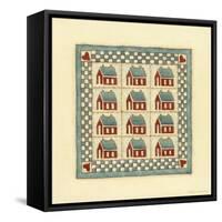 House Patchwork-Robin Betterley-Framed Stretched Canvas