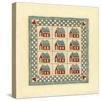 House Patchwork-Robin Betterley-Stretched Canvas