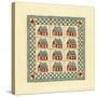 House Patchwork-Robin Betterley-Stretched Canvas