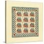 House Patchwork-Robin Betterley-Stretched Canvas