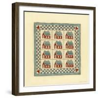 House Patchwork-Robin Betterley-Framed Giclee Print