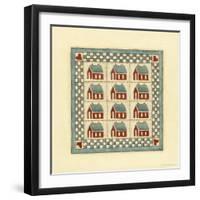 House Patchwork-Robin Betterley-Framed Giclee Print