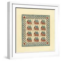 House Patchwork-Robin Betterley-Framed Giclee Print