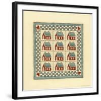 House Patchwork-Robin Betterley-Framed Giclee Print