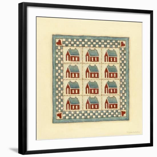 House Patchwork-Robin Betterley-Framed Giclee Print