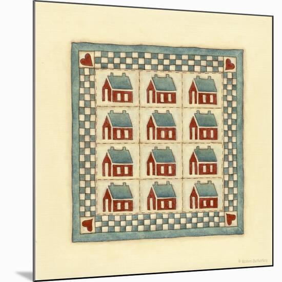 House Patchwork-Robin Betterley-Mounted Giclee Print