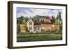 House-Quilt-Red Barn-Debbi Wetzel-Framed Giclee Print