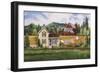 House-Quilt-Red Barn-Debbi Wetzel-Framed Giclee Print