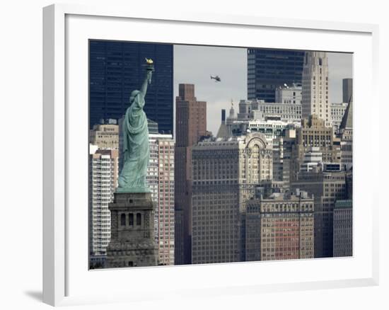 House Representatives Prodded Parks Officials to Re-Open the Crown The Statue of Liberty to Public-null-Framed Photographic Print