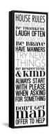 House Rules Dream BW-Jace Grey-Framed Stretched Canvas