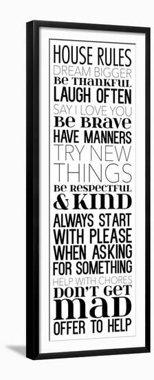 House Rules Dream BW-Jace Grey-Framed Premium Giclee Print