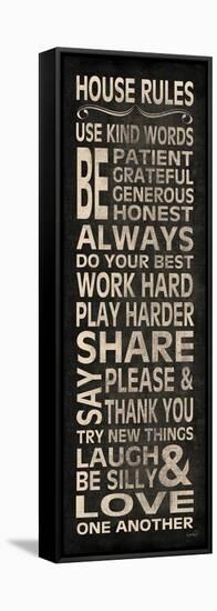 House Rules-N Harbick-Framed Stretched Canvas